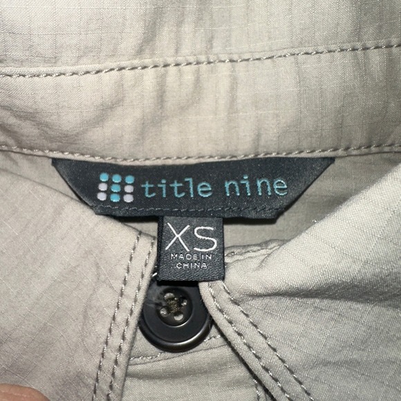 Title Nine Womens Beige Ripstop Utility Popover Shirt Dress TN-120930 Size XS - Picture 4 of 11